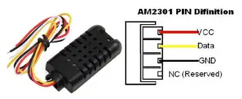 AM2301 טמפרטורה דיגיטלי & לחות חיישן מודול 1/ 5/ 20meter לעבוד על RTU5023 S264 S264 התמונה