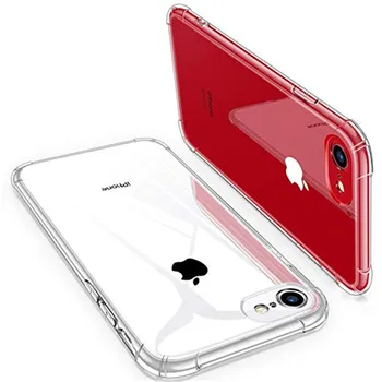 100 Shockproof ברור במקרה רך עבור iPhone 13 XR-X XS מקס סיליקון טלפון הכיסוי האחורי על iPhone של אפל 6 7 8 פלוס SE 11 12 13 Pro התמונה