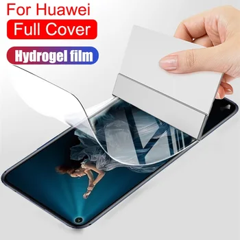 Hydrogel סרט מגן מסך עבור Huawei Y7 Y5 Y6 ראש 2018 נובה 2 לייט מסך על כבוד 7א Pro 7 7C רוסיה גרסת הסרט התמונה