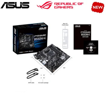 חדש ASUS ראש B550M-K לוח האם שקע AM4 DDR4 AMD B550M B550 המקורי שולחן העבודה PCI-E 4.0 מ'.2 sata3 Mainboard התמונה