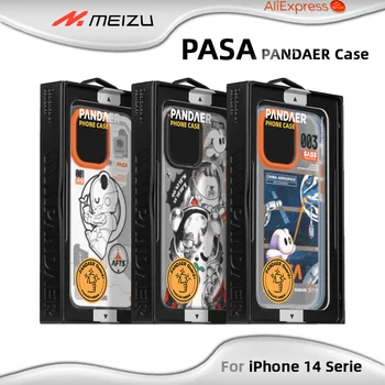 Meizu PANDAER קרה מקרה עבור iPhone 14 Pro מקס סרייה באיכות גבוהה כפול הסרט IML 3D קישוט מגנטי מערך 2.0 הוכחה+ שומר לחץ התמונה