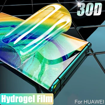 מגן מסך עבור Huawei P30 Pro Lite P40 Hydrogel הסרט עמ 'חבר 30E 40 RS Pro Lite Mate30 עמ' חכם Z 2018 2019 Y6 לא זכוכית התמונה