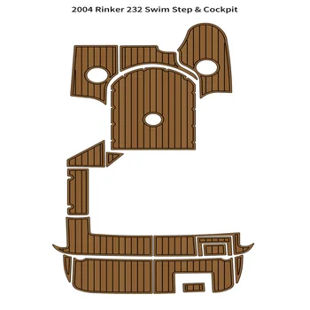 2004 Rinker 232 לשחות פלטפורמה הטייס משטח הסירה קצף EVA דמוית עץ טיק לסיפון שטיח הרצפה גיבוי דבק עצמי SeaDek Gatorstep סגנון התמונה