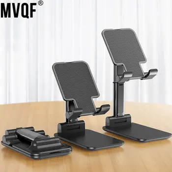 MVQF טלפון השולחן מחזיק מעמד אוניברסלי שולחן העבודה של טלפון נייד בעל לעמוד עבור IPad IPhone מתכוונן לוח מתקפל שולחן נייד התמונה