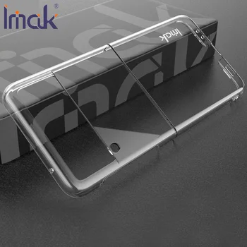 Imak קריסטל שקוף Case For Samsung Galaxy Z Flip4 Flip3 Flip 3 4 קשה PC כיסוי פלסטיק התמונה