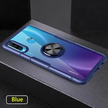 שקוף מגנט מחזיק רכב לטלפון מקרה סיליקון כיסוי עבור Huawei P20 P30 Lite Pro עמ '20 30 P30Lite 4/6 64/128 ג' יגה-אור התמונה