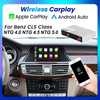 אלחוטית CarPlay עבור מרצדס בנץ W218 CLS Class 2011-2017 Apple CarPlay ו-Android Auto Retrofit OEM Retrofit סירי שליטה התמונה