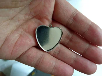 TAFREE בצורת לב תמונות זכוכית קבושון כיפת קסמי תליונים Jewelrys התמונה