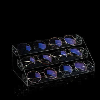 אקריליק שקוף משקפיים מסגרת תצוגת נשלף Multi-שכבת פלסטיק לק מסגרת קוסמטיקה להציג מסגרת ציפורניים סלון התמונה