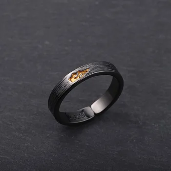 טבעת יפנית אנימה ענן פלדה אל חלד Mens Mens טבעות פשוטות אופנה עבור האוהדים אנימה קוספליי תכשיטים יצירתיות מתנה התמונה