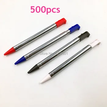 500pcs סיטונאי מחיר חומר מתכת נשלף עט מסך מגע עט חרט תחליף נינטנדו 3DS התמונה