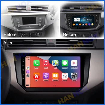 9ס מ-Android GPS ברכב נאבי רדיו מושב איביזה 2017 2018 2019 2020 - 2023 ברכב נגן מולטימדיה תמיכת שליטת הגה התמונה
