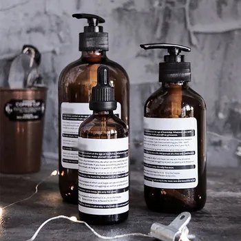 סבון נוזלי מיכלי זכוכית עבור מתקן שמפו בבקבוק משאבה השיער לחץ מזגן מקלחת ג ' ל רחצה אביזרים למטבח התמונה