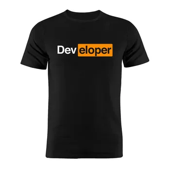 100% כותנה חולצת יוניסקס מתכנת המתכנת Web Developer מצחיק פרודיה מתנה טי התמונה