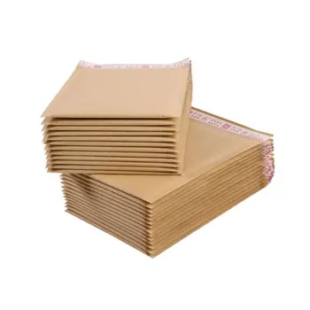 טבעי קראפט נייר בועות מעטפות, פרסומי מרופד משלוח מעטפה עם בועה דיוור שקית מתנה אריזה 50pcs/lot התמונה